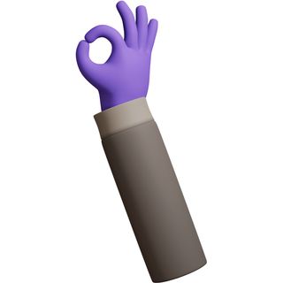 purple hand jumper sign excellent