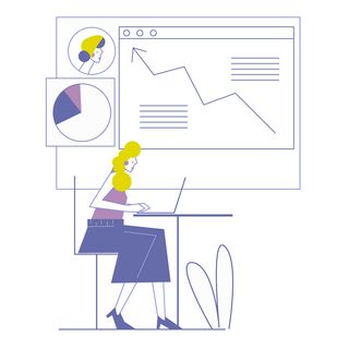 statistics pie chart trends growth economics