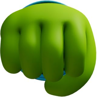 hand green sign gesture fist