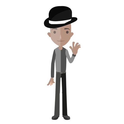 flat avatar elegant