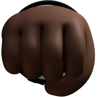 hand black fist brown signs