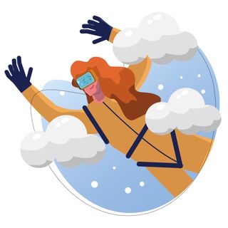 cloud traveler sky diver extreme sport