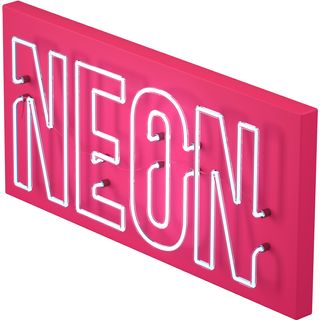 neon sign nameplate signpost