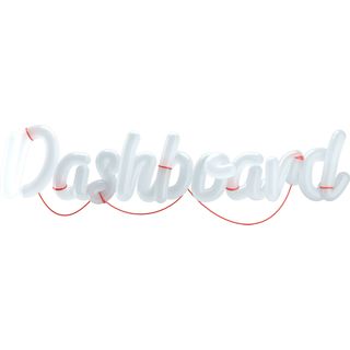 3d dashboard lettering