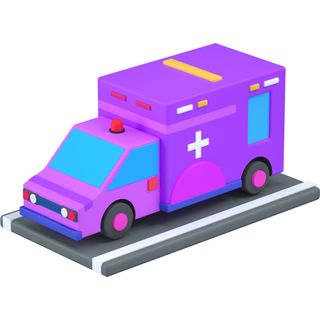 3d vehicle ambulance emergency