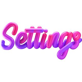 3d lettering settings