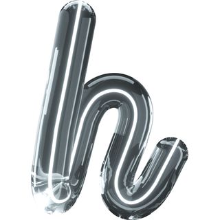 h lettering 3d