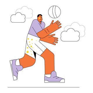 sport volleyball man ball play