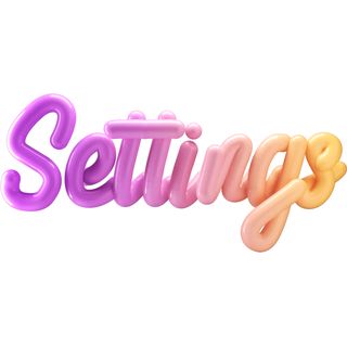 settings 3d lettering