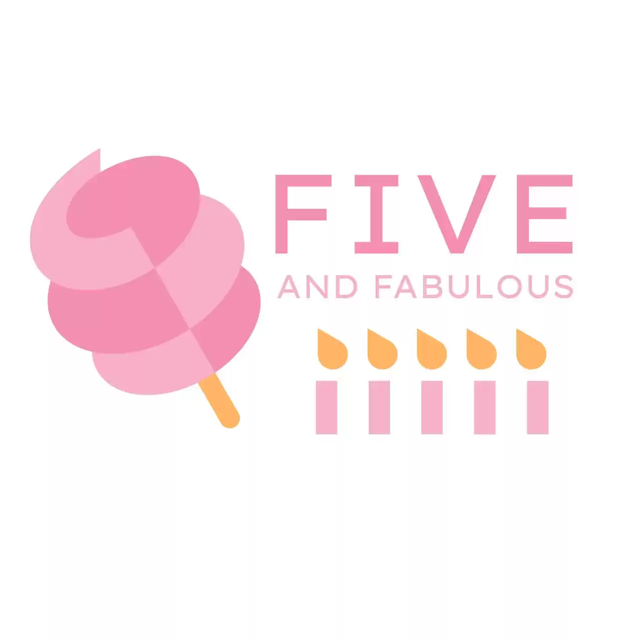 Five Birthday  t shirt design